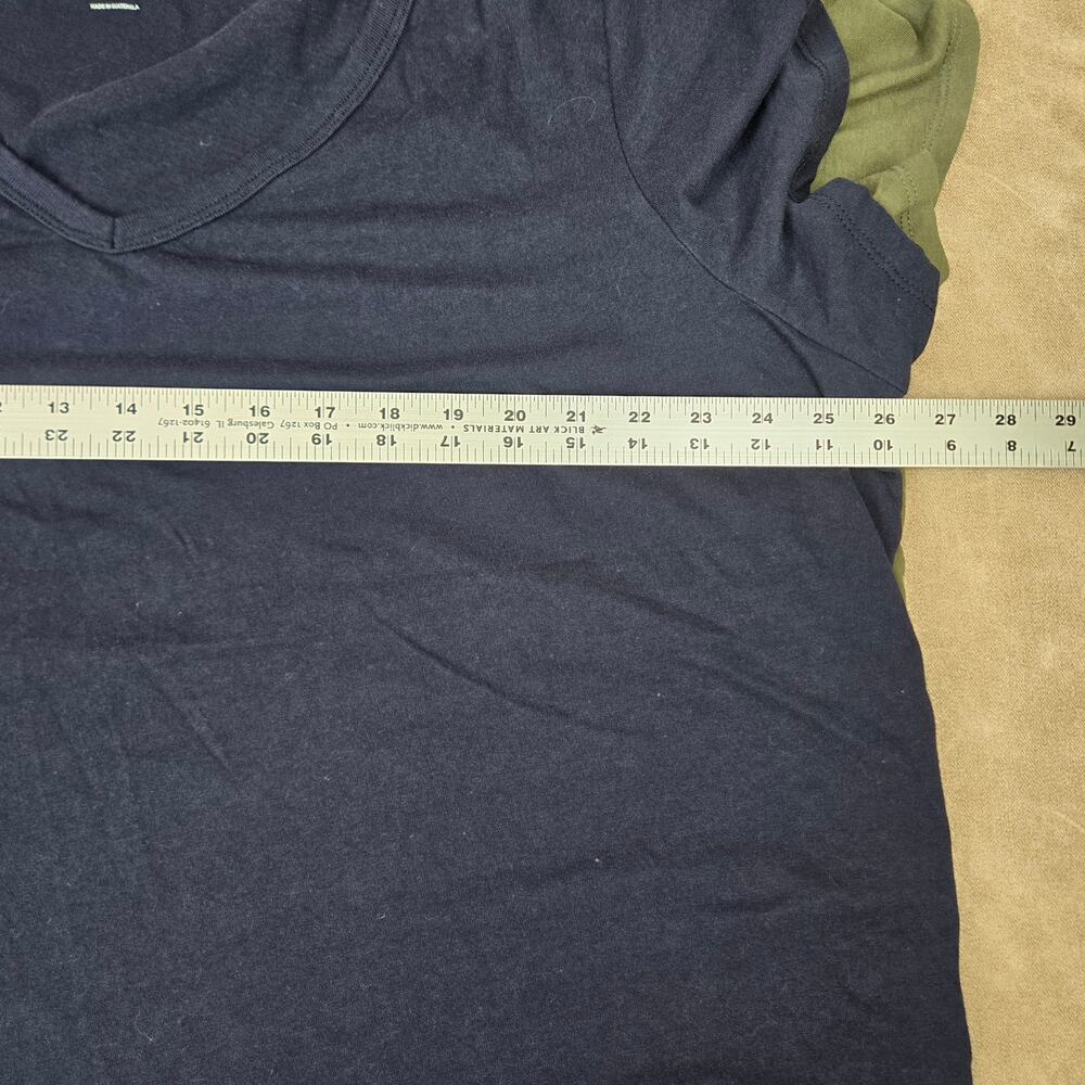 Old Navy XXL Everydaywear V-neck Short Sleeve Shirt Top Bundle of 2 - Picture 4 of 5